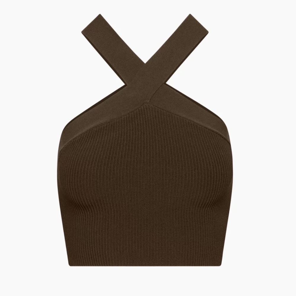 Aritzia Babaton Sculpt Knit Criss Cross Tank